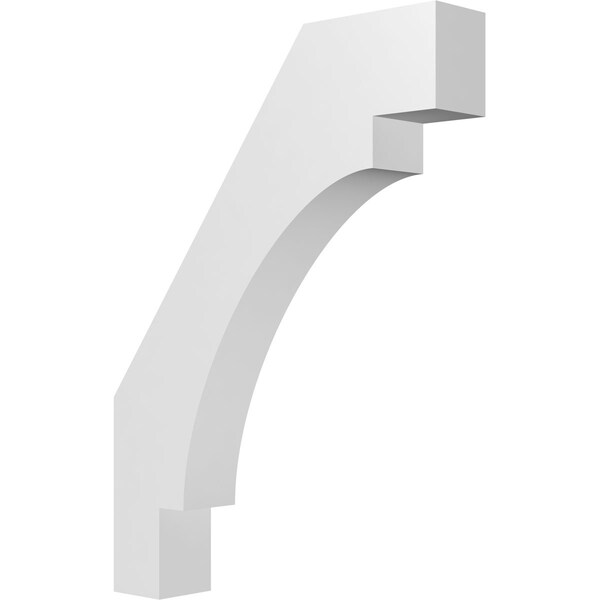 Ekena Millwork 3-in. W x 16-in. D x 22-in. H Merced Architectural Grade PVC Knee Brace BRCP03X16X22MRC - main